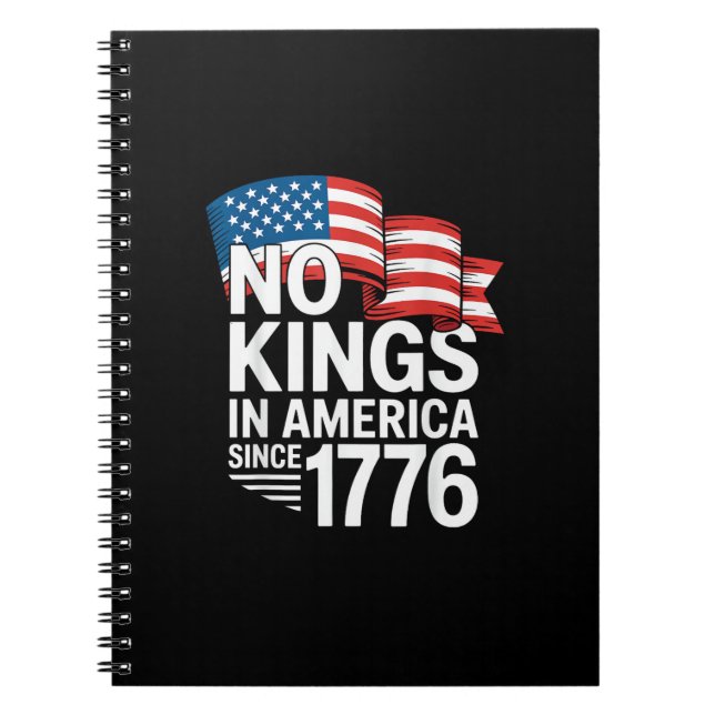 No Kings In America Since 1776 Protest Creative St Anteckningsbok (Framsidan)