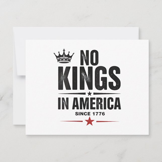 No Kings In America Since 1776 Spara Datumet (Framsida)