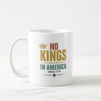 No Kings In America Since 1776 Vintage Patriotic U Kaffemugg
