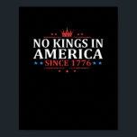 No Kings In America United States Independence Cla Poster<br><div class="desc">No Kings In America United States Independence Classic Retro Style: A retro-style design celebrating American independence and liberty. Nostalgic,  bold,  and proud.</div>