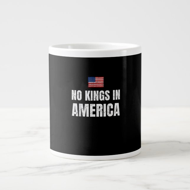 No Kings In America United States Independence Fre Jumbo Mugg (Framsidan)