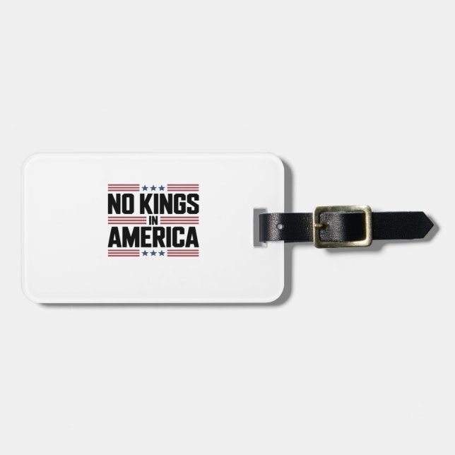 No Kings In America USA Creative Style Bagagebricka (Horisontell Framsida)