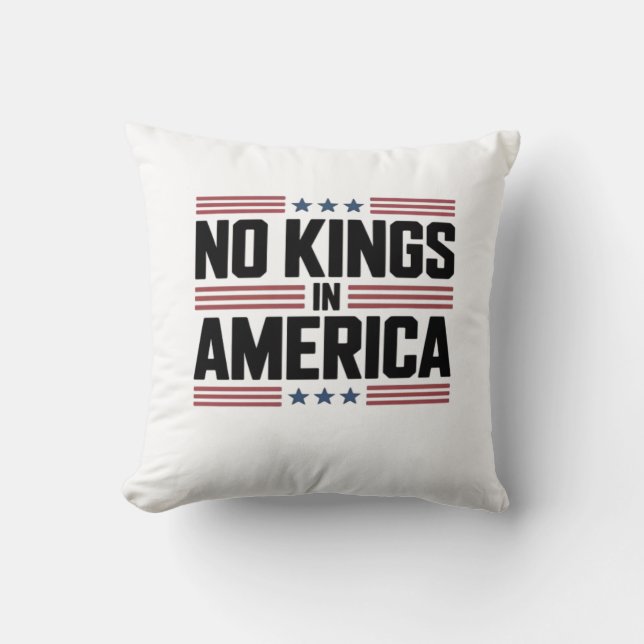 No Kings In America USA Creative Style Kudde (Framsida)