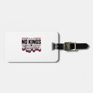 No Kings In America USA Retro Classic Bagagebricka