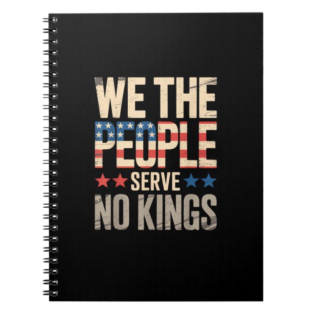 No Kings In America We The People Anteckningsbok (Framsidan)