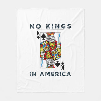 No Kings In America We The People Creative Style Fleecefilt