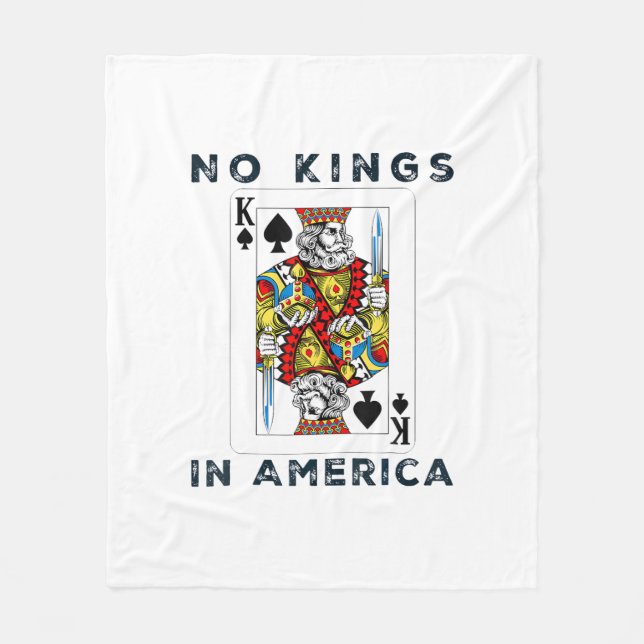 No Kings In America We The People Creative Style Fleecefilt (Framsidan)