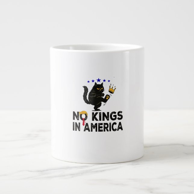 No Kings In America We The People Political Minima Jumbo Mugg (Framsidan)