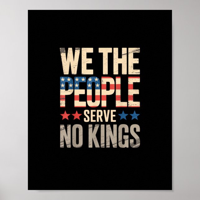 No Kings In America We The People Poster (Framsidan)