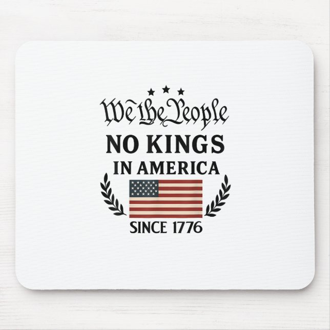 No Kings In America We The People Retro Classic Musmatta (Framsidan)
