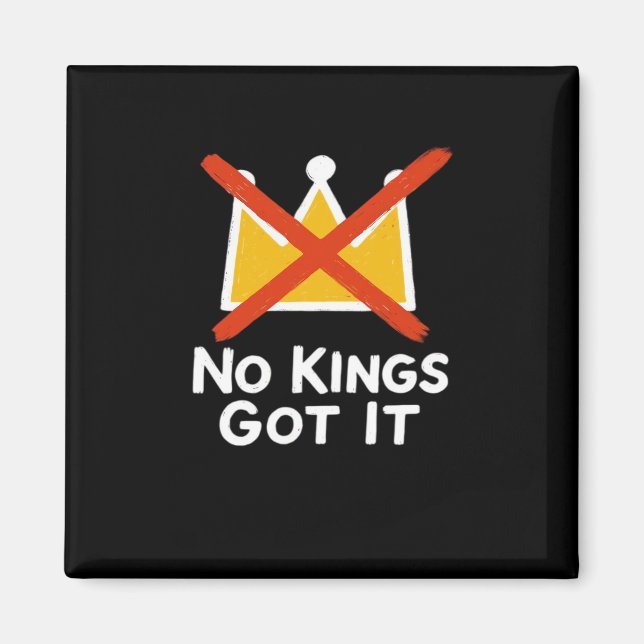 No Kings It - Defiant To The People Anti-Tyranny 1 Magnet (Framsidan)