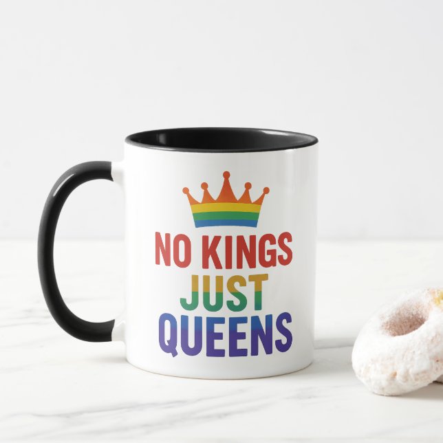 No Kings Just Queens Mug Mugg (Med munk)
