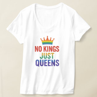 No Kings Just Queens Pride, Pro-Women V-neck Tee