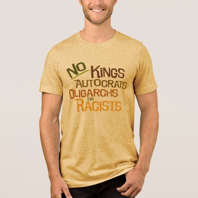 No Kings -- Men's Crew-Neck Tee (Framsida)