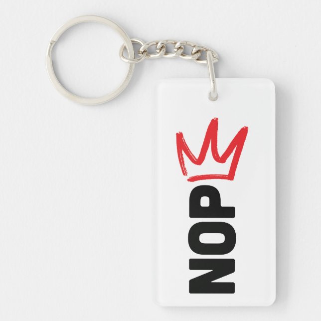 No Kings NOPE Keychain (Framsidan)