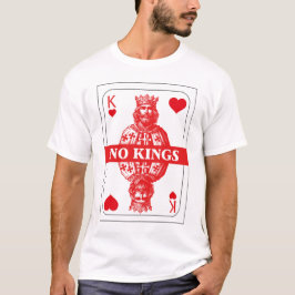 No Kings Playing Card Shirt  T