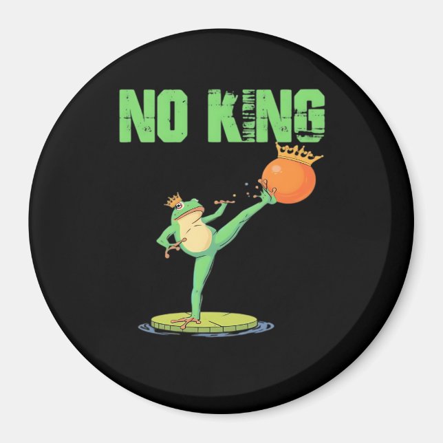 No Kings Portland Frog Protest – Funny Anti-Author Magnet (Framsidan)
