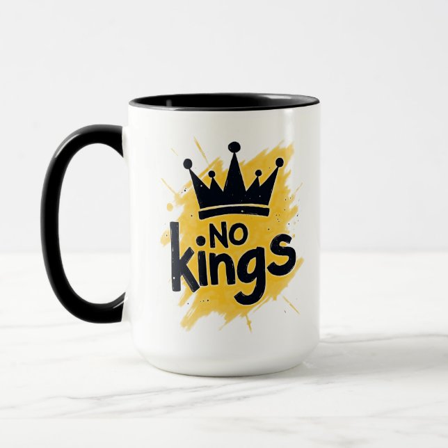 No Kings – Power to the People Design Mugg (Vänster)
