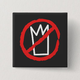 No kings protest crown logo knapp