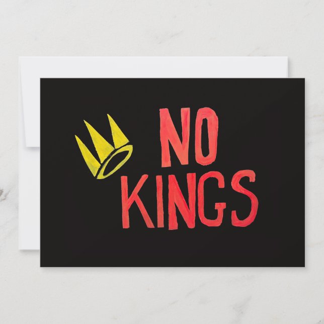 No Kings Proud to be An American Sign Julkort (Framsida)