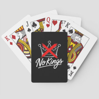 No Kings Simple Crown Artistic Design Casinokort