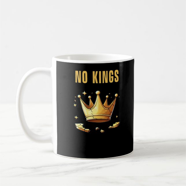 No Kings. Simple Yet Impactful Visual Of A Destroy Kaffemugg (Vänster)