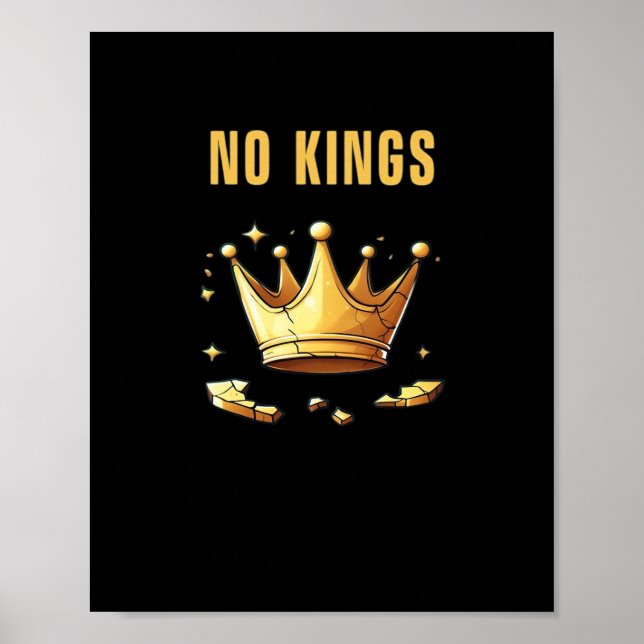 No Kings. Simple Yet Impactful Visual Of A Destroy Poster (Framsidan)