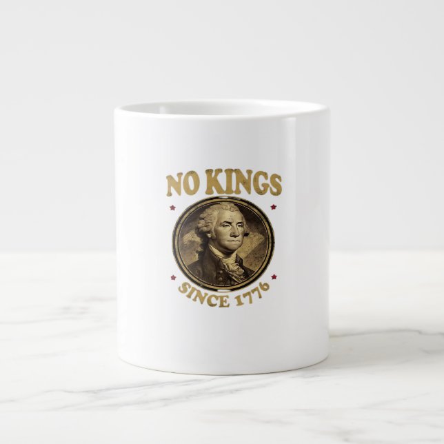 No Kings Since 1776 Classic Jumbo Mugg (Framsidan)