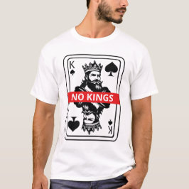 No Kings Spade Shirt – Black and White King Playin T