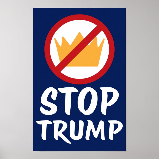 NO KINGS STOP TRUMP Anti-Trump | RYBl | Protest Poster (Framsidan)