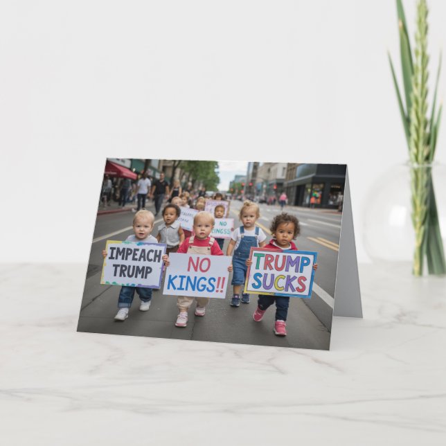 No Kings Toddler Greeting Card Kort (Framsida)