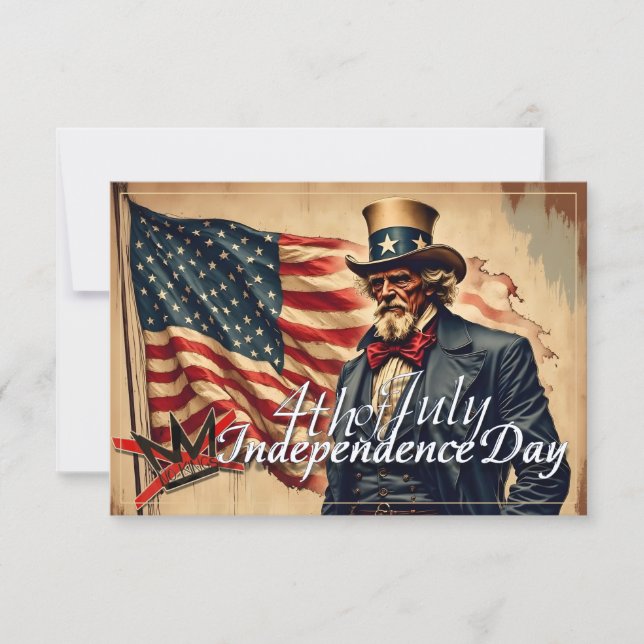 No Kings Uncle Sam Independence Day Art (Framsida)