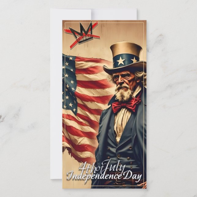 No Kings Uncle Sam Independence Day Art (Framsida)
