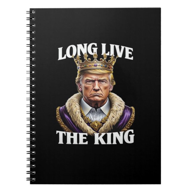 No Kings Vintage Long The King  Anteckningsbok (Framsidan)