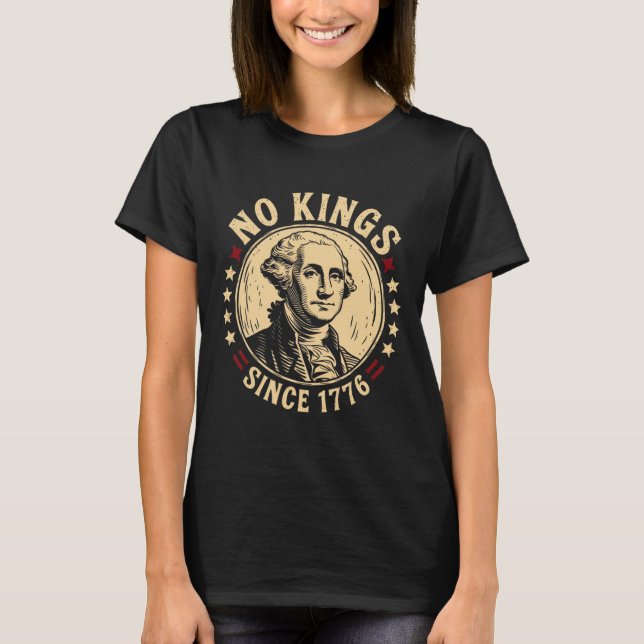 No Kung in America 1776 Spara Democracy United Sta T Shirt (Framsida)