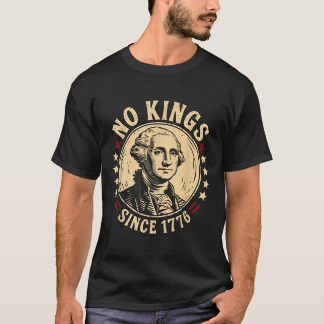 No Kung in America 1776 Spara Democracy United Sta T Shirt (Framsida)