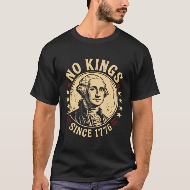 No Kung in America 1776 Spara Democracy United Sta T Shirt (Framsida)