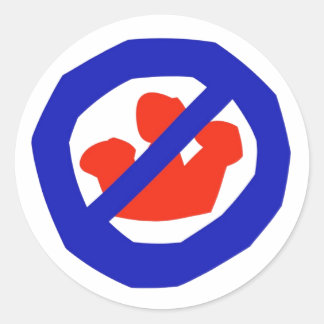 NO KUNG RUNT KLISTERMÄRKE