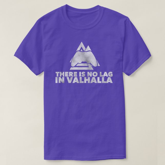 No Lag In Valhalla T Shirt (Design framsida)
