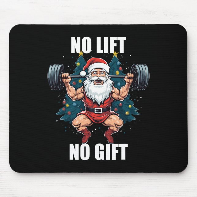 No Lift No Gift Santa Claus Christmas Gym Bodybuil Musmatta (Framsidan)