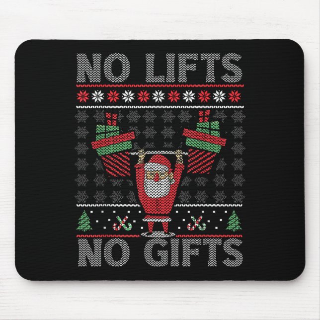 No Lifts No Christmas Gym Ugly Santa  Musmatta (Framsidan)