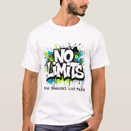 No Limits – Break Barriers Live Free Motivational  T Shirt