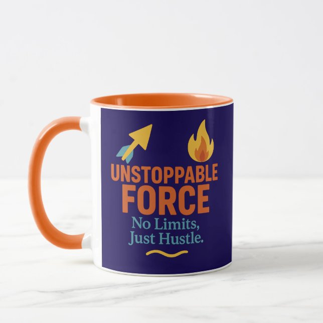 No Limits, Just Hustle | Motivational Combo Mug Mugg (Vänster)