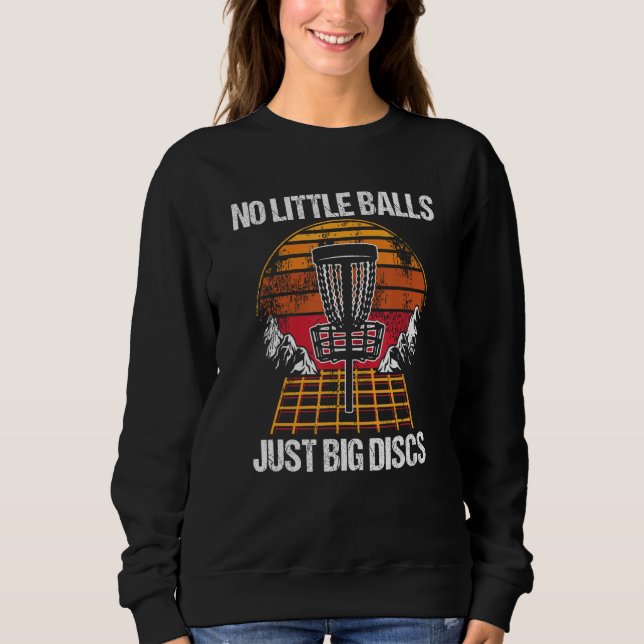 No Little Balls Just Big Discs Disc Golf Golfer T Shirt (Framsida)