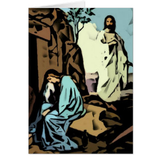 No llora, la tumba está vacía hälsningskort