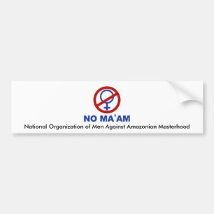 No_maam riksorganisation av manar mot A… Bildekal