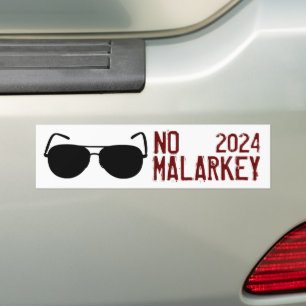 No Malarkey 2024 Bildekal