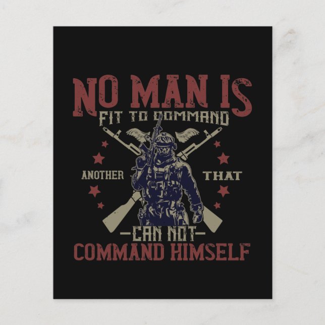 No Man Is Fit To Command (Framsida)
