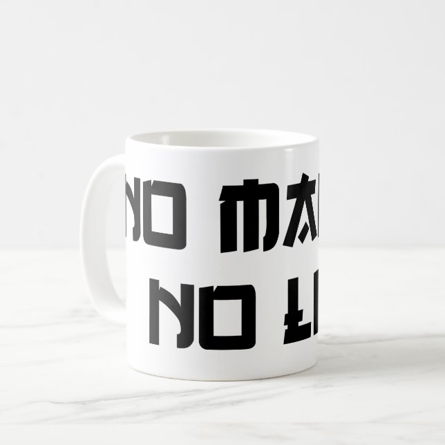 NO MANGA NO LIFE KAFFEMUGG (Framsida vänster)