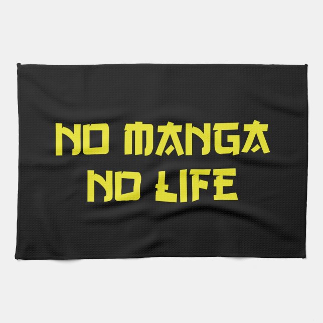 NO MANGA NO LIFE KÖKSHANDDUK (Horisontell)